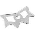 thumbnail image 1 of Billiard Bridge Head Silver Aluminium Alloy Slip-On for Billiard Pool Cue Stick, 1 of 5