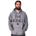 thumbnail image 4 of King Queen Matching Sets His Hers Men's Big & Tall Graphic Hoodie Brisco Brands 2X, 4 of 6