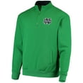 thumbnail image 2 of Men's Colosseum Green Notre Dame Fighting Irish Tortugas Logo Quarter-Zip Jacket, 2 of 4