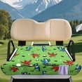 thumbnail image 3 of chaqlin Golf Cart Seat Covers 4 Pockets Warp Knitted Terry Cloth, Compatible with Sports Summer, for Club Golf Cart Rear Seat 2 Passenger, Bird Golf, 3 of 8