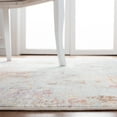 thumbnail image 5 of SAFAVIEH Vintage Persian Lindsay Abstract Polyester Area Rug, Rust/Blue, 5' x 5' Round, 5 of 9