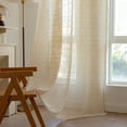 thumbnail image 3 of Namzi Elegant Bedroom Window Curtains - Beige Curtain for Living Room, 214x132CM Rod Pocket Curtain Panel, Lightweight Polyester Curtains , 1 slice for Home Decor.Style B, 3 of 5