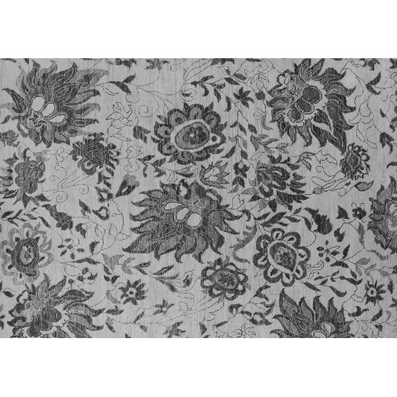Ahgly Company Indoor Rectangle Oriental Gray Industrial Area Rugs, 8' x 12'