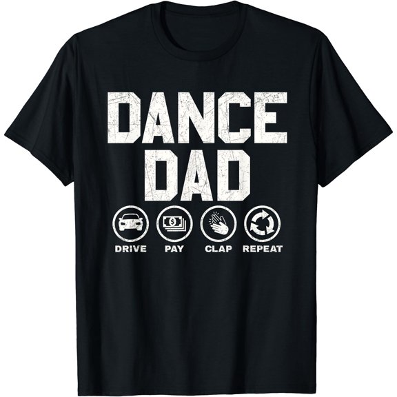 Funny Dance Dad Shirt Proud Dancer Dancing Father Men Tees T-Shirt