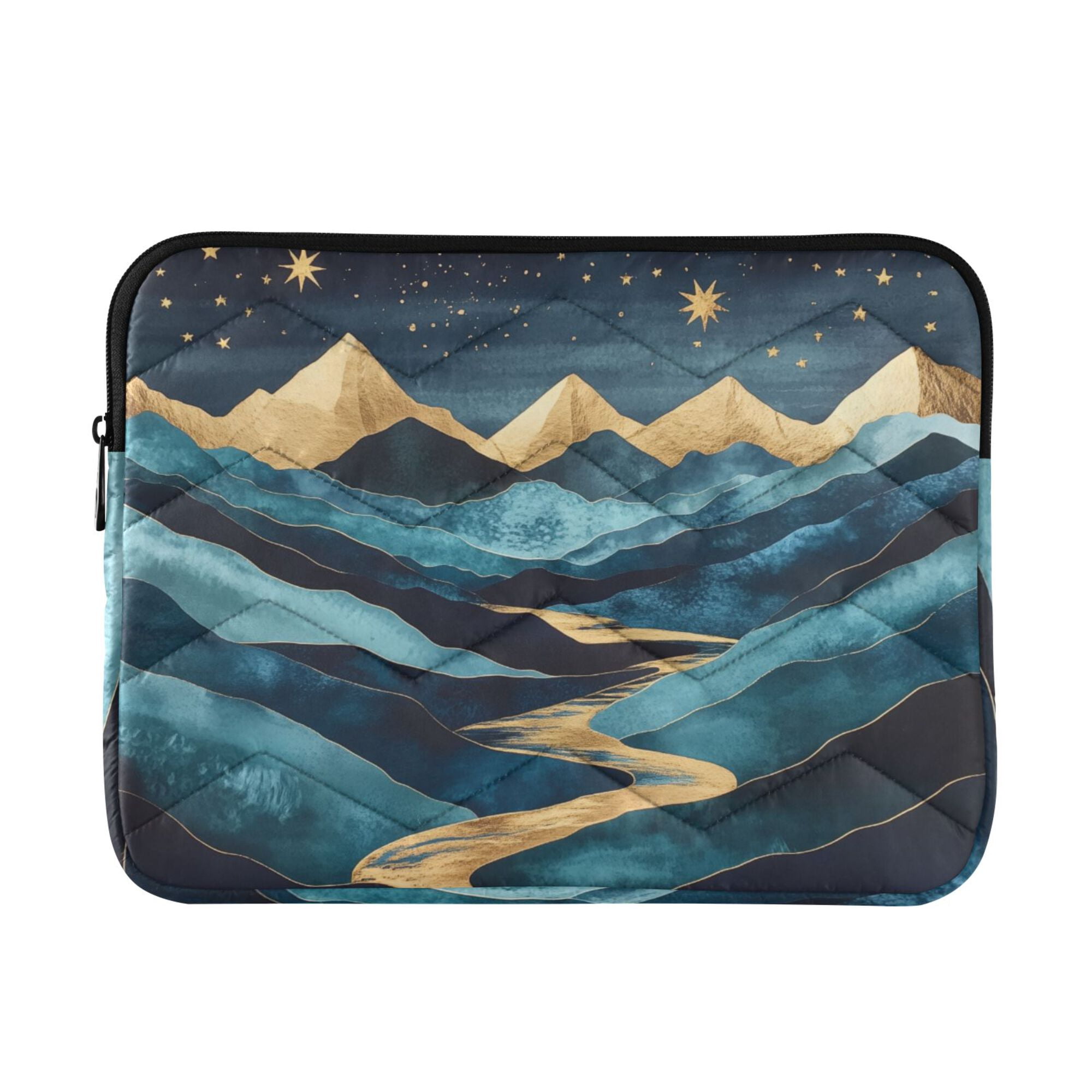 FORMRS 13-13.3 inch Laptop Sleeve Case Soft Carrying Quilted Computer Bag Cover, Dark Mountains