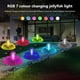 thumbnail image 5 of Luz De Medusas De Fibra Óptica Lámpara de jardín de medusas de fibra óptica LED solar 7 Cambio de color IP65 600mAh (2 piezas), 5 of 8