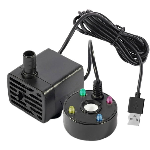 Nebulizador USB atomizador de agua | atomizador para estanques nebulizador nebulizador nebulizador para humidificador nebulizador con luces LED niebla