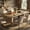 Aged natural wood color, variant on Dining Table for 6-8, 71" Long Wooden Farmhouse Kitchen Table with Thick Sturdy Frame, Large Dining Room Dinner Table with Stable Triangular Wood Legs, Strong Base for Kitchen, Apartment, Office
