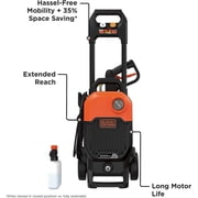 BLACK+DECKER Electric Cold Water Pressure Washer, 2,000 MAX PSI, 1.2 GPM BEPW2000