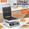 thumbnail image 2 of 4PCS Commercial Waffle Maker Round Waffle Iron Machine 1750W Non-Stick, 2 of 7