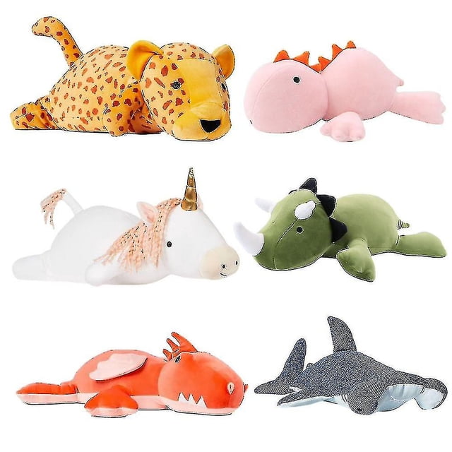 60cm Big Dinosaur Weighted Plush Toy Cartoon Stuffed Animals Pillow Soft Cute Birthday Gift For Children