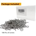 thumbnail image 5 of Allkeen Crochets à Vis en Acier Inoxydable 304 0.67 Pouce, 100 Pcs, 5 of 5