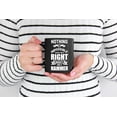 thumbnail image 2 of Nothing Is Impossible with a Hammer, Construction Worker, Black 11oz Ceramic Mug, 2 of 5
