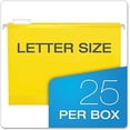 thumbnail image 5 of Reinforced Hanging File Folders, Letter Size, Yellow, 1/5 Cut, 25/BX (4152 1/5 YEL), 5 of 7