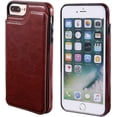 thumbnail image 2 of iPhone 7 Plus iPhone 8 Plus Wallet Case with Card Holder, Premium PU Leather Kickstand Card Slots Case,Double Magnetic Clasp and Durable Shockproof Co, 2 of 4