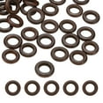 thumbnail image 1 of Unique Bargains 20mm Natural Wooden Rings, 30 Pack Wood Ring Round Linking Rings Wood Loop Circle for Craft, Dark Brown, 1 of 8