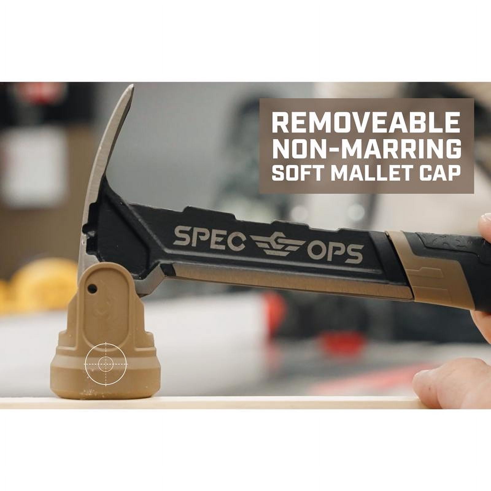 Spec Ops 16 oz Smooth Face Rip Claw Hammer 13 in. Rubber Handle