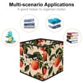 thumbnail image 2 of Peach Foldable Organizer Bins with Handle, 10.8"x10.5"x10.6", Large Capacity Clothes Storage Storage Cubes, 2 of 6