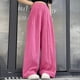 thumbnail image 2 of Odeerbi 5-16 Años Niñas Verano Hielo Seda Pantalones de Pierna Ancha Casual Color Sólido Pantalones de Cintura Alta Suelta, 2 of 5