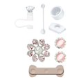 thumbnail image 3 of Conjunto de accesorios de taza, encantos, regalo ideal reutilizable para vaso, elegante tapón a prueba de derrames, piezas de decoraciones de copa de adornos Estilo a, 3 of 8