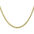 thumbnail image 2 of Solid 14K Yellow Gold 3.2mm Diamond-cut Quadruple Rope Lobster Lock Chain - 7" Bracelet, 2 of 8