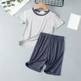 thumbnail image 4 of Baby Clothes Boy Toddler Set Summer Cotton Contrast Color Sleeveless Running Suit 3 6 12 18 24 Months 3T Clothing Sets Tracksuit Shirts & Shorts Two Pieces, 4 of 5
