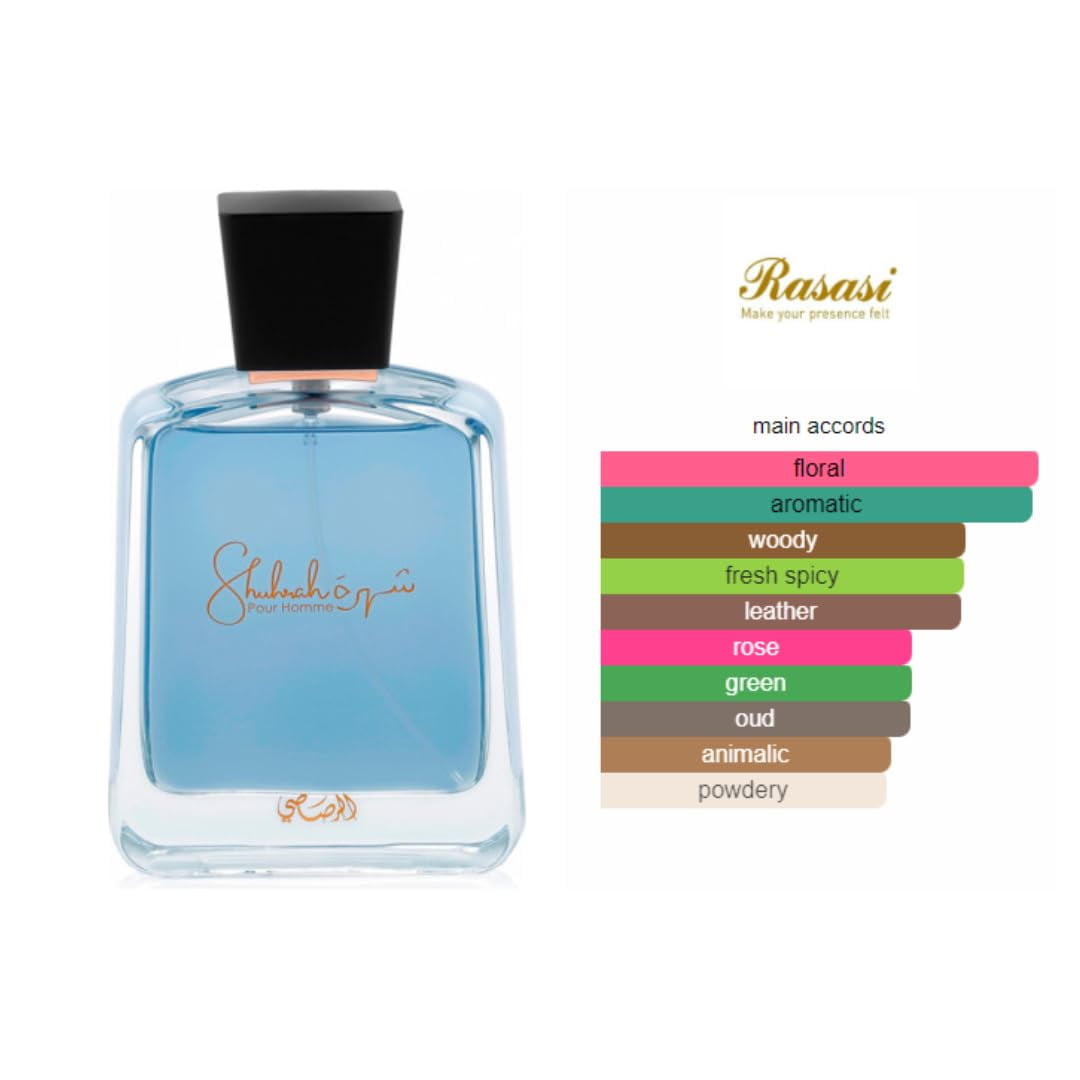 Shuhrah Pour Homme EDP - 90 ML By Rasasi | A Fragrance Tailored To