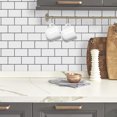 thumbnail image 2 of White Subway Back Splash Tile Grey Grout, 2 of 5