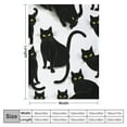 thumbnail image 4 of JEUXUS Black Cats Blanket Throw Super Soft and Cozy Blankets for Home Decoration, Couch, Bed, Sofa  Small for Kids for All Seasons, 4 of 6