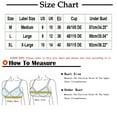 thumbnail image 4 of Tnhcen Sports Bras for Women High Support Women's Plus-Size Thin Comfortable Breathable Cotton Bra Cover Underwire Sports Bras for Women Everyday Underwear for Women Cute Underwear, XL, 4 of 6