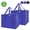 Blue, variant on 2 Pack Large Insulated Grocery Shopping Bags Reusable Bag Thermal Zipper Collapsible Tote Cooler Food Transport Hot and Cold for Instacart Camping Black
