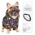thumbnail image 3 of Balery Mushrooms Snails Butterflies Sudadera con Capucha para Perros Pequeños – Ropa para Mascotas, Disfraz para Perros y Gatos, Ideal para Fiestas y Cosplay-Small, 3 of 7