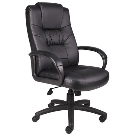 UPC: 0751118750119 | Boss Office Products Black Executive Leather High Back Chair