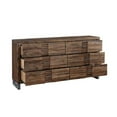thumbnail image 4 of ACME Andria Rectangular 6-Drawer Dresser with Sled Leg in Reclaimed Oak Wood, 4 of 6