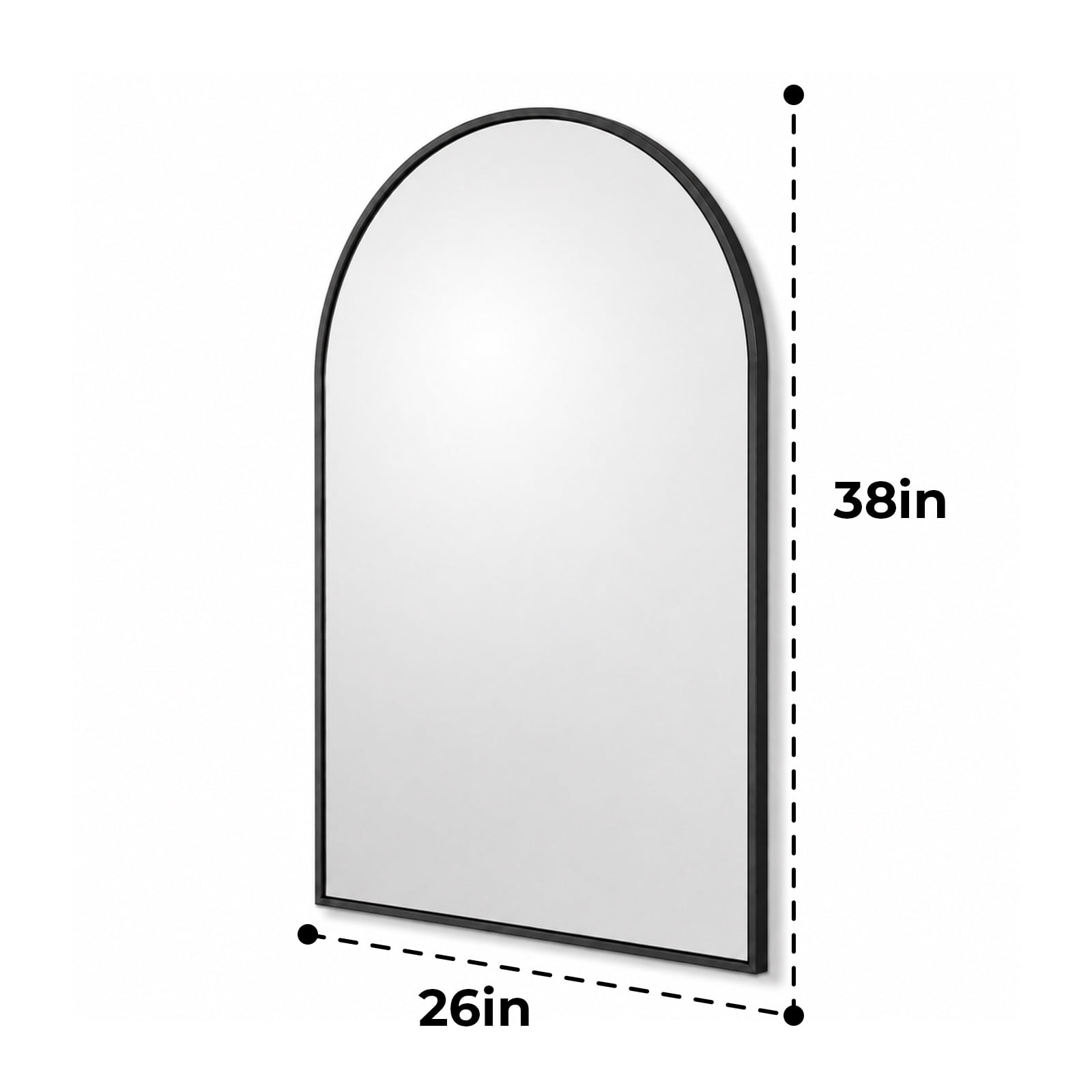 Alvantor Metal Framed Bathroom Mirror for Over Sink Wall, Vanity Mirror for Bedroom, Modern Decorative for Restroom, Farmhouse, Horizontally or Vertically Hanging