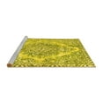 thumbnail image 2 of Ahgly Company Machine Washable Indoor Rectangle Abstract Yellow Modern Area Rugs, 8' x 12', 2 of 4