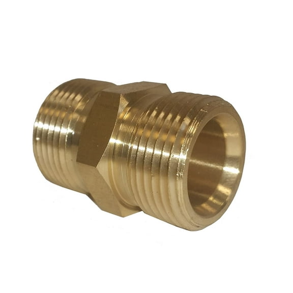 M22 14mm to M22 15mm Hose Adapter, Hose to Hose Coupler for Power Pressure Washer - Connects Two Hoses