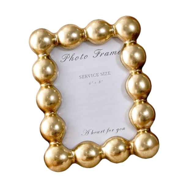 Marco de fotos fácil de instalar, regalo, protección para la decoración del hogar, marco de fotos de 8 pulgadas Oro
