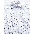 thumbnail image 2 of Moomaya Womens Printed Dress, Elbow Sleeves Buttoned Down Collared Knee Length Dress, 2 of 8