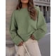 thumbnail image 5 of Suéter PRETTYGARDEN Oversized Peludo Cuello Redondo XL Verde Ejército, 5 of 8