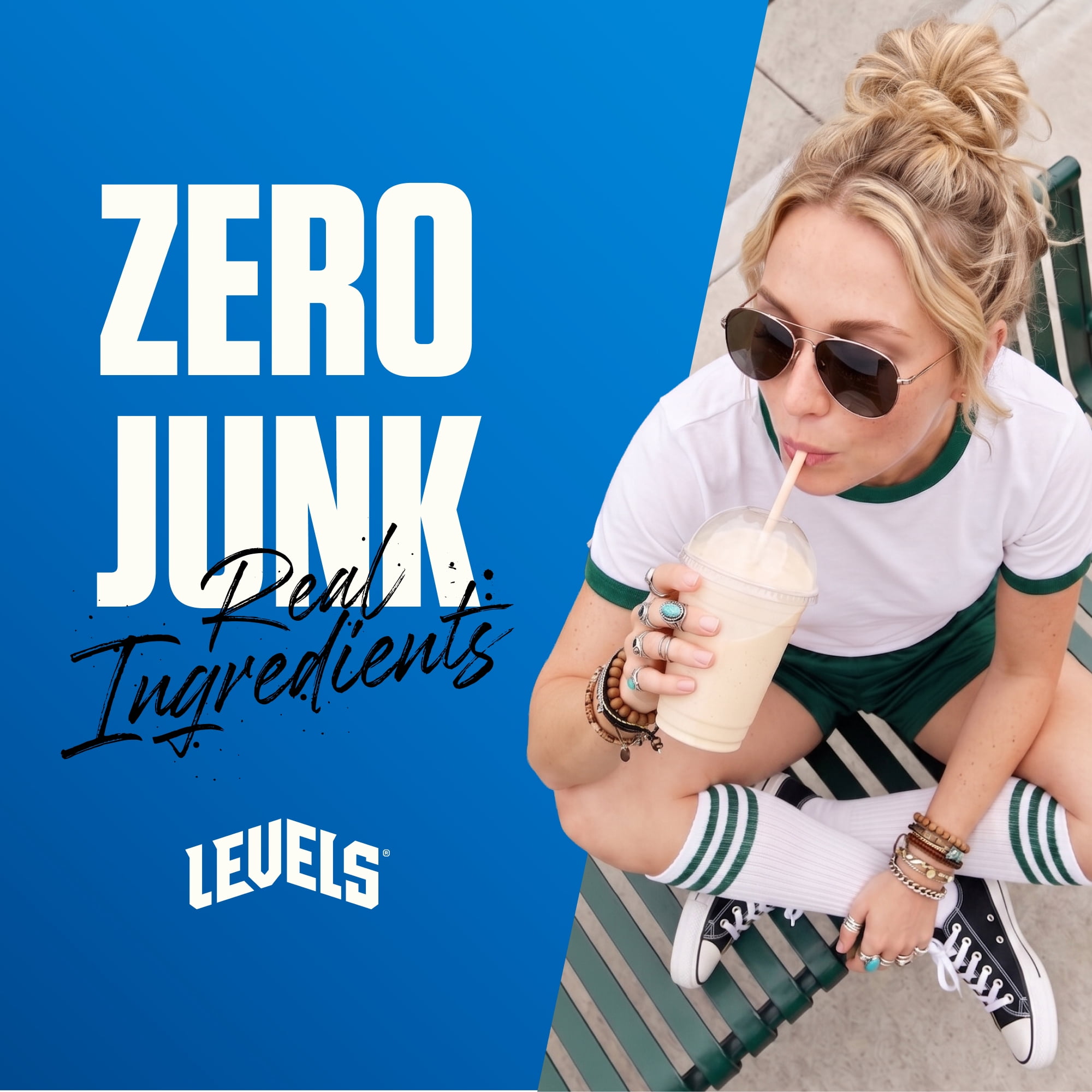 Levels Unflavored Whey Protein Powder