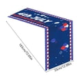 thumbnail image 3 of Weloille Chemin de Table en Lin pour la Fête de l'Indépendance, Résistant à la Chaleur, Antidérapant, Résistant aux Taches, Lavable, Drapeau de Table Style Américain, pour Table à Manger, Table Basse, Armoire, Déco des Fêtes, 3 of 6