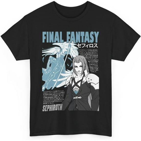 Unisex Shirt Ff7 Tee Starry Birthday Night Cotton Final Sleeve Fantasy Friends VII Remake Cloud Strife T-Shirt Gift