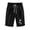 Black, variant on WREESH Womens Summer Beach Shorts Cotton Linen Shorts Fashion Short Printed Tight High Waist Pocket Elasticity Sports Half Shorts Olive Green