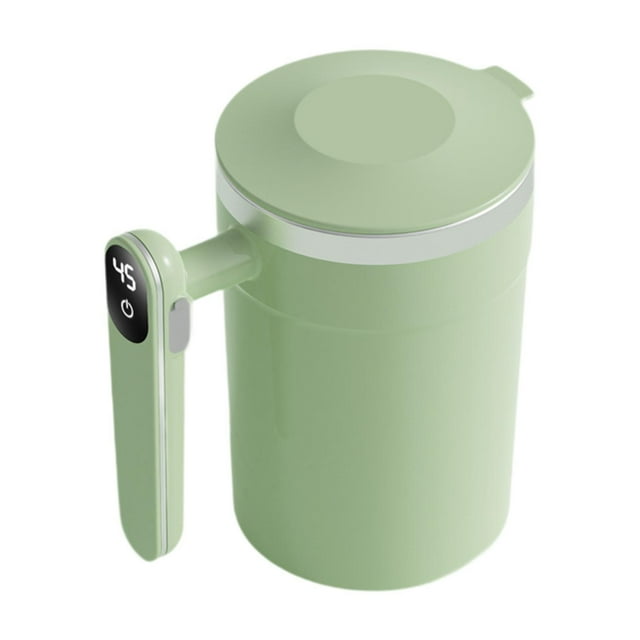Taza de café agitadora automática, taza mezcladora de regalo, coctelera eléctrica portátil, vaso mezclador automático para té, leche, café, senderismo verde