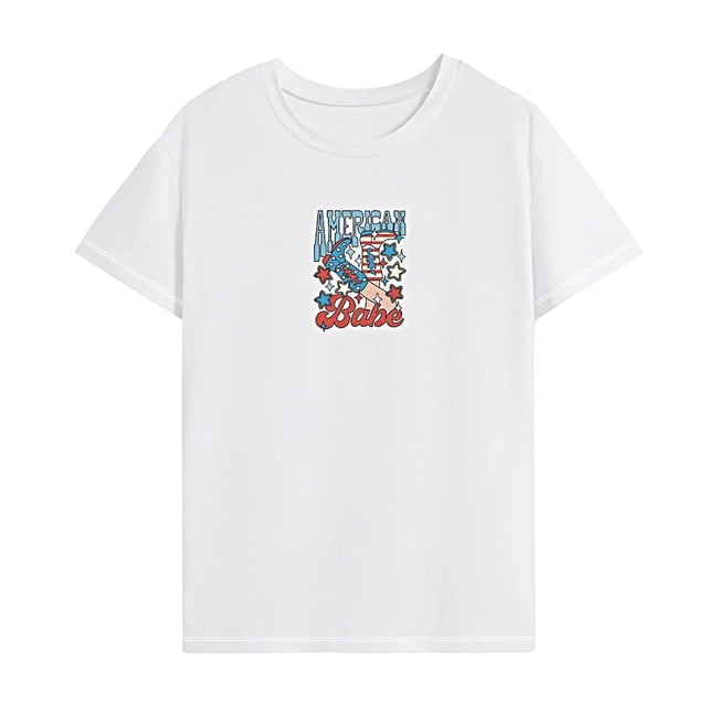 Camiseta para mujer de verano, suave, ligera, transpirable, cuello redondo, para desplazamientos SG