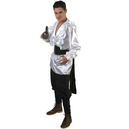 Black and White Pirate Halloween Costume- Large