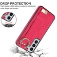 thumbnail image 2 of Funda de PU con anillo de cobertura total antideslizante para Samsung Galaxy S22 con pulsera, 2 of 5