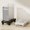 🔥 Black_Base#6018, variant on Adjustable Computer Tower Stand | Mobile Desktop PC Cart Rack | Ventilated Design | 4 Locking Caster Wheels | Fits 7-11.02 Inch Wide | Black White | Durable Plastic