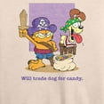 thumbnail image 3 of Garfield - Will Trade Dog For Candy - Women's Lightweight French Terry Long Sleeve Shirt, 3 of 5